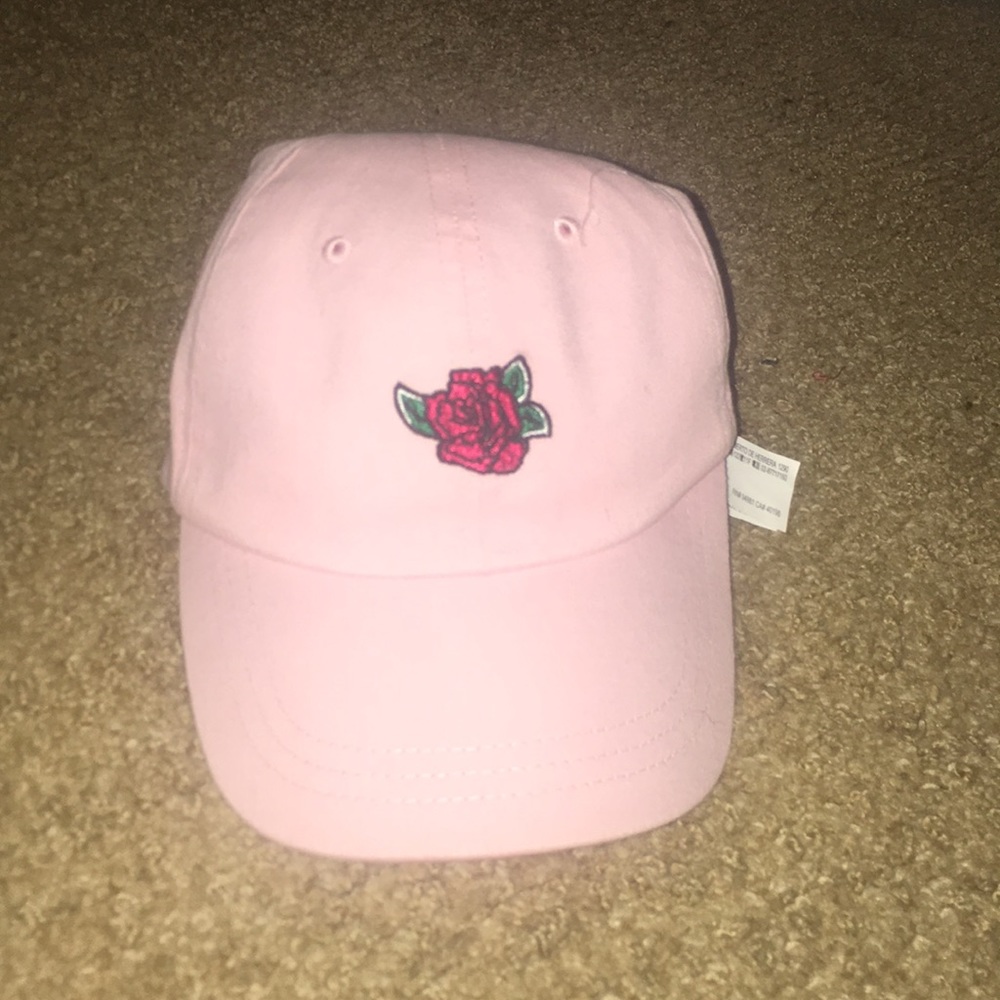 Pink Rose Dad Hat